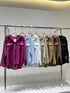 WANWAN Collar Down Front Pockets Shirts